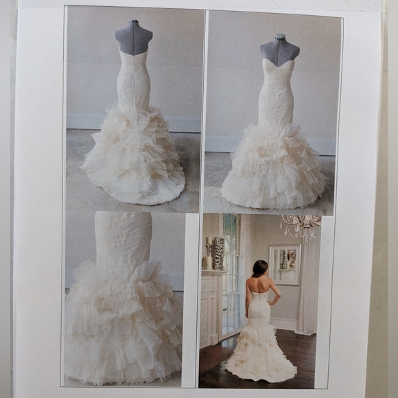 NWOT 💯 Silk Ivory Wedding Gown Street 6 $7k - Picture 12 of 12